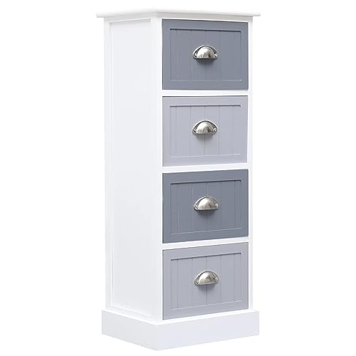 LAPOOH Armario Auxiliar, Aparador Cocina, Mueble Comedor, Aparador Estrecho, Aparadores para Salon, de Madera de Paulownia 35x30x90 cm