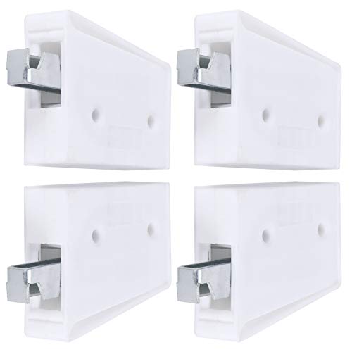 Image of Bearing Cabinet Hanger Bracket, 2Set Cabinet Hanger with Mounting Plate Aluminum Alloy Adjustable Cupboard Furniture, Picture Hanging Hardware