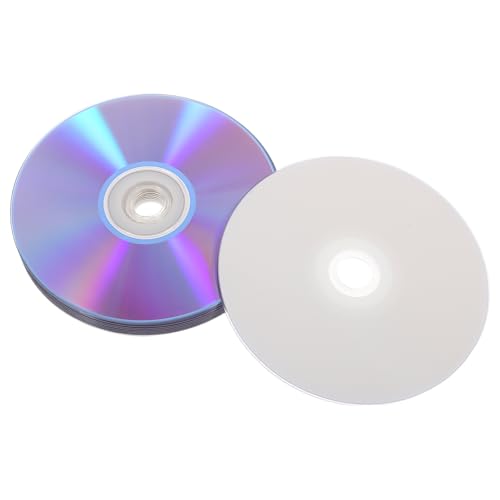 ORFOFE Lot de 10 CD Vierges Haute Capacité 700 Mo 80 Min, Disques D’Enregistrement Téléphonique et Multimédias, Compatibles Graveurs Pc/DVD pour Stockage Musique, Vidéos et Archivage