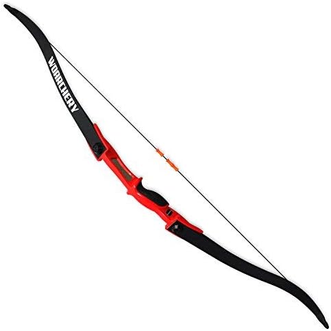 WOARCHERY Combat Archery Takedown Right-Left Handed 25LBS Recurve Bow (Red)