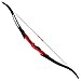 WOARCHERY Combat Archery Takedown Right-Left Handed 25LBS Recurve Bow (RED)