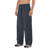 Generisch Pantaloni da lavoro da uomo con tasche multiple, leggeri, estivi, elasticizzati, traspiranti, per il lavoro e il tempo libero, Grigio D., L