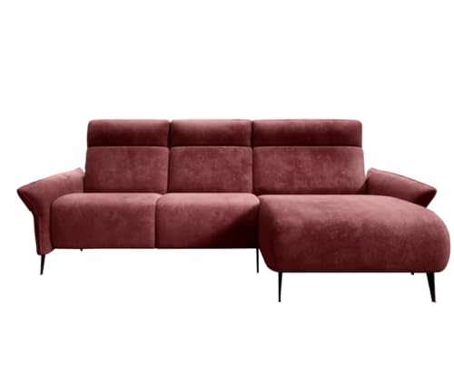 Friderik Stelvio – Sofá esquinero elegante y cómodo con función reclinable para una relajación elegante (Afrodita 8, Derecha)