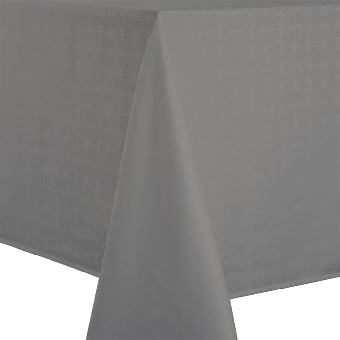 Nappe damassé résistant Nydel Venezia 160x160 cm table carrée