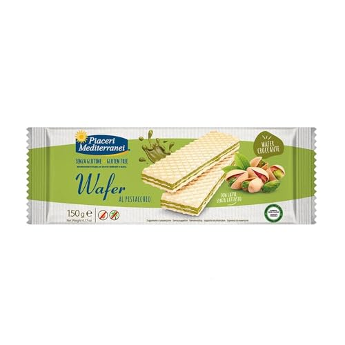 Piaceri Mediterranei Wafer Al Pistacchio Senza Glutine, 150G