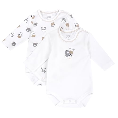 Chicco, Body para Recién Nacido de Manga Larga Fabricado en Algodón Suave, con Abertura en el Hombro y Botones, Ropa Bebé Niño y Niña 0-24 Meses, Ideas de Regalo para el Nacimiento, Designed in Italy