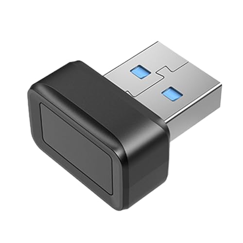 Escáner biométrico de huellas dactilares - clave de inicio de sesión de seguridad USB, lector de identificación de acceso | Bloqueo de identidad de la computadora portátil PC, dongle de touch dedo, di