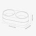 YPBEW Dog Bowls Double Stainless Steel Bowl Water and Food Dish Set Slow Feeder Stand for Cats Puppies Detachable