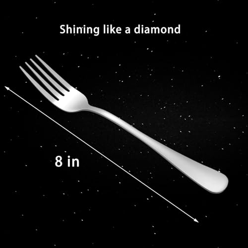 image for Scent Time 16 Pcs Dinner Forks, Top Food Grade Stainless Steel Forks S