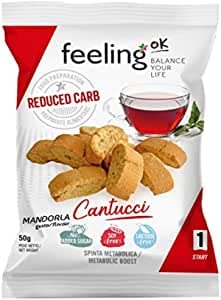 Feeling Ok Cantucci Linea Start1, 10 Pezzi (Mandrola)