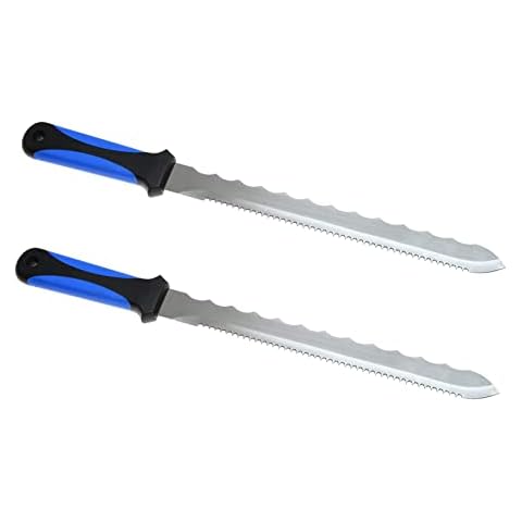 2 x Insulation Board Tool, Foam, Wool Cutting Tool, Saw RockWool Cutter Stainless Steel, Knife 420mm Cover