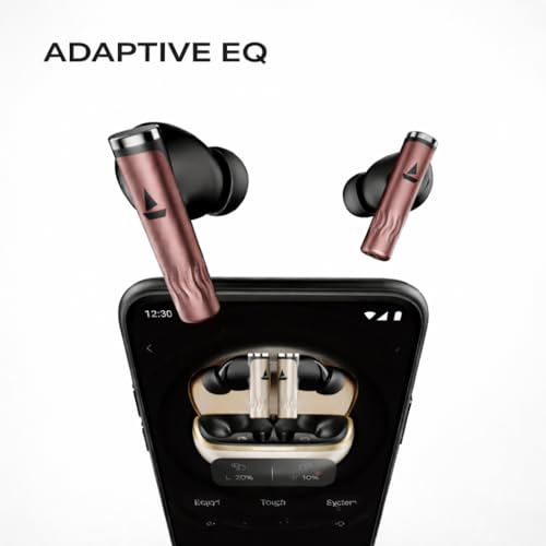 Image of Zenith Pro (2025) TWS Earbuds, 50dB Hybrid Adaptive ANC, Spatial Audio, Hi-Res Audio LDAC, 6 Mics AI-ENx, 80Hrs Battery, Bluetooth Wireless Earphones with Mic, (Crimson Red)