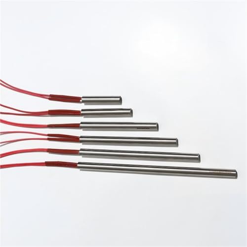 Industrial Single End Electric Cartridge Heater Element Tube Stainless Steel 6mm Diameter 25-100mm Length 4Pcs