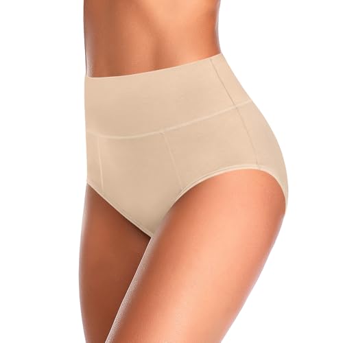 ASIMOON Tummy Control High Waisted Underwear for Women Cotton Plus Size Full... - Image 5
