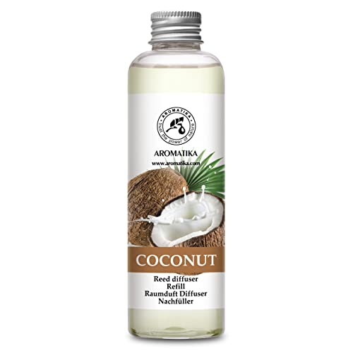Coconut Reed Diffuser Refill 6.8 Fl Oz (200 ml) - Aromatherapy Room Fragrance - Home Air Freshener - Scented Diffuser