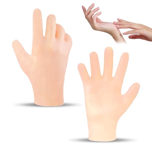 Guantes de silicona hidratantes, guantes de gel de spa, guantes de dormir de silicona, para el cuidado de las manos femeninas, reparación seco agrietado áspero suave y calloso - Amarillo