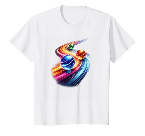 Playing Marbles Racing Graphic for Marble Run Players T-Shirt