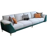 TBGFPO Sponge Four Seat Sofa Living Room Home Furniture Set Combination Leather Sofa Armchair