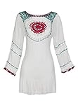 Raffinierte Aussparungen IZIA Damen 190949_Wollweiss_XS_19007135 Lässiges Kleid