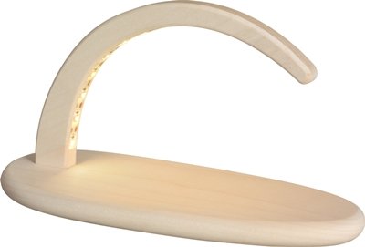 Rudolphs Schatzkiste Schwibbogen Unbestückt – Mit LED-Beleuchtung, 42 Cm Lang, Aus Erzgebirge, Für Fensterdekoration