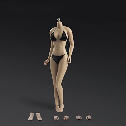 DEZARO Cuerpo femenino a escala 1/6 con ropa, figuras de acción súper flexibles sin costuras de 12 pulgadas, cuerpo de silicona completo realista con esqueleto de acero inoxidable coleccionable
