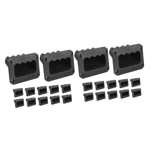 24pcs Plastic Speaker Handles Sturdy Recessed Audio Speaker Side Grasp for Easy Transportation Versatile Use Various Settings Compatible All Decor
