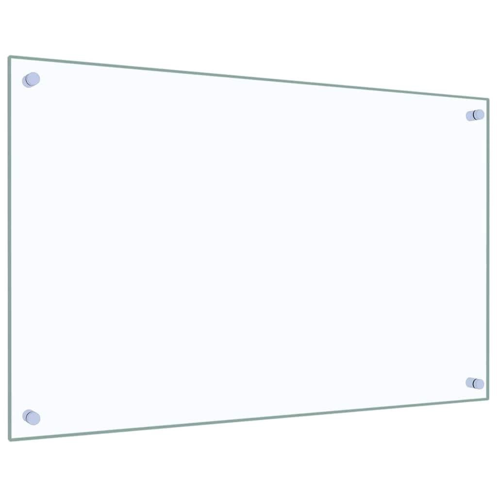 Mobili,Cucina Backsplash Trasparente 80x50 cm Vetro Temperato