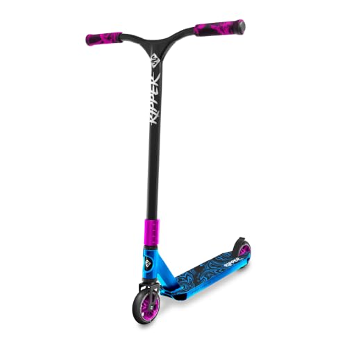 Patinete de Acrobacias Ripper Bloody Sky – Scooter Freestyle Pro con Ruedas 110 mm, Rodamientos ABEC 9 y Deck de Aluminio 6061‑T6