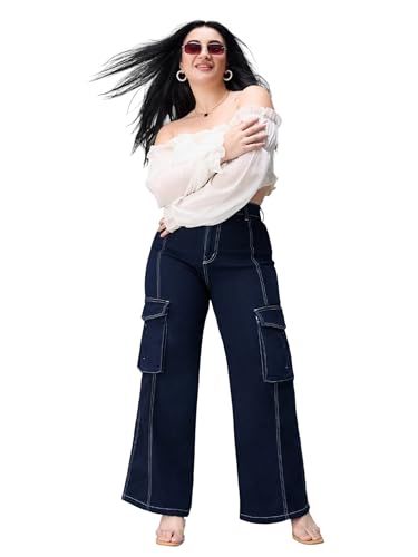 Image of Miss Chase A+ Women's Bootcut High Rise Regular Length Stretchable Denim Jeans