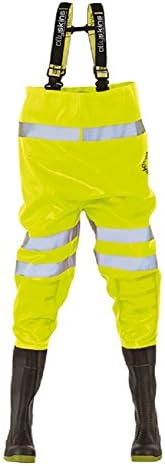 Ollyskins 2668 Hi-Viz Safety PVC Chest Waders