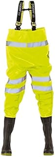 Ollyskins 2668 Hi-Viz Safety PVC Chest Waders