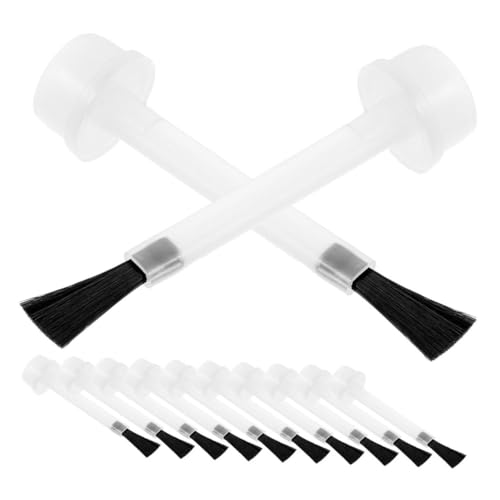 FRCOLOR 40pcs Nail Polish Gel Brush Replacement Applicators for Manicure Easy to Use Gel Bottle Brush for Professional and Personal Nail Care