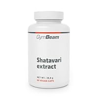 GymBeam Shatavari Kapseln - Funktioneller Asparagus Racemosus Extrakt - reich an Saponinen, Shatavari Extrakt für weibliche Gesundheit, Zyklus, Fruchtbarkeit & Verdauung, vegan 60 kaps