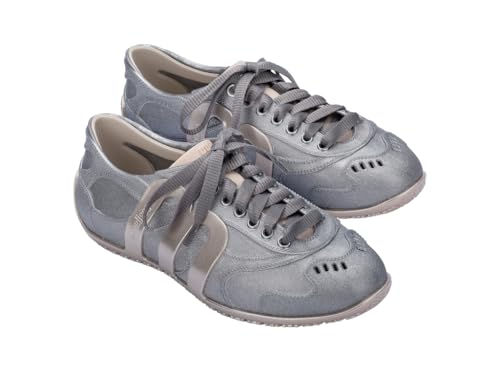 Melissa Motion Sneaker for Women, Grey/Blue, 7
