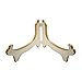Artliving Display Stand Easel Bowl Stands for Display Large Deep Bowls, Platters and Deep Dishes White Gold