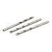 New Lon0167 3.8mm Dia Featured 74mm Length HSS reliable efficacy Round drill hole Twist Drill Bit Silver Tone 3pcs(id:1ec 67 c5 717)