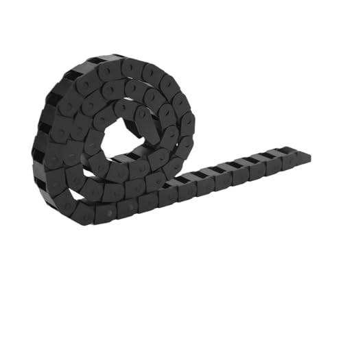 Chaîne porte-câbles anti-torsion 10x15mm en nylon robuste avec connecteurs d'extrémité