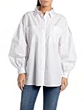 Replay Damen W2089A Hemd, 001 White, XXS