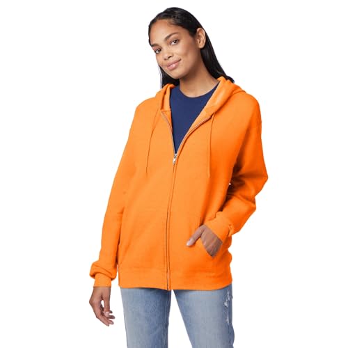 Image of Hanes Men's Zip-up Hoodie, Ecosmart Fleece Full-zip Hoodie for Men, Hooded Sweatshirt