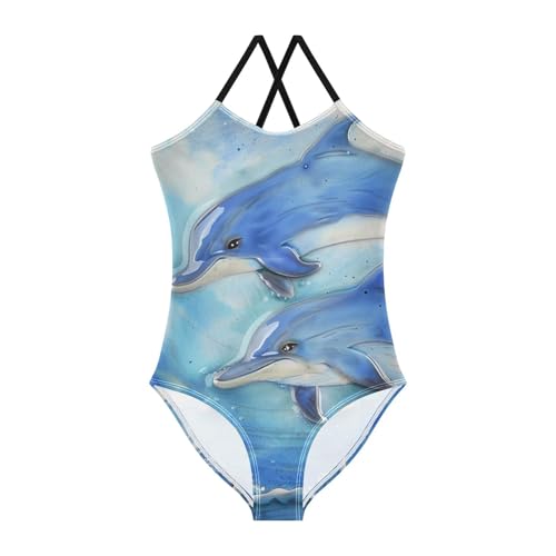 Image of Girls One Pieces Swimsuit Cute Beach Swimwear with Adjustable Strap 3-10 Years