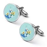 カフス カフリンクス アナと雪の女王 アニメ ラウンドカフス 袖カフス シャツカフスボタン 袖ボタン メンズ 合金 円型 おもしろ おしゃれ ファッション ヨーロッパ風 アクセサリー 結婚式 ギフト ビジネス シンプル 紳士 プレゼント 男性用 スーツ用 2個セット 2.0cm