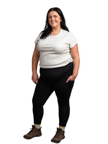 Women's Go Free 7/8 Leggings with GoFly Pee Zipper & Pockets Ultra-Soft Stretch, Squat Proof Spandex Yoga Running