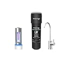 Waterdrop 10UB-UF 0.01 ?m Ultra Filtration Under Sink Water Filter System and Waterdrop LED UV? Ultr?violët Water Filter for Under Sink Water Filter System