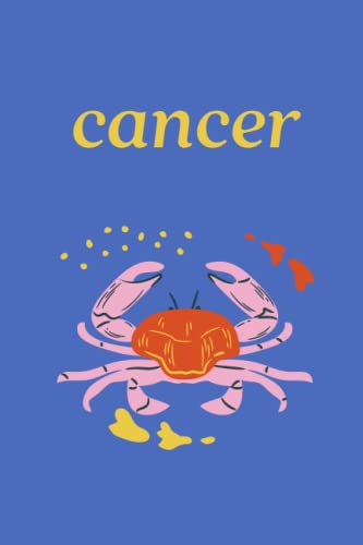 Cancer Notebook, 6"X9" Astrology Journal, Gift For Cancer, Astrology Gifts For Women, Astrology Journal