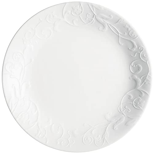 Image of Corelle Dinnerware Set (4pc Set, Bella Faenza)-Set for 4 | Includes 4 x Dinner Plates | 80% Recycled Glass | 3 X More Durable, Half the Space & Weight of Traditional Ceramic