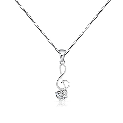 Collier délicat 925 authentique et son pendentif en zircon scintillant de luxe