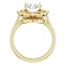 10K/14K/18K Solid Yellow Gold Handmade Engagement Ring, 1CT-4CT Oval Cut Moissanite Solitaire Ring, Diamond Wedding Ring Set for Women/Her, Anniversary/Propose Ring, VVS1 (Main Stone : 2.00 Carat)