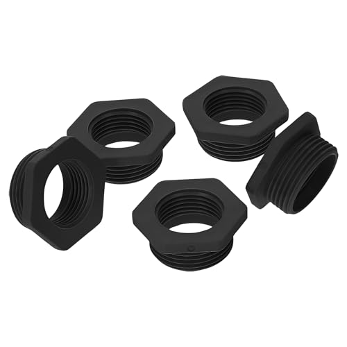 Kalitec G6252010 Riduzione M25/M20 Plastica Nero I Riduttore Passacavo esagonale I M20 Filettatura interna I M25 Filettatura esterna I IP68