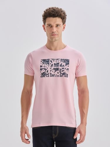 Image of Pepe Jeans Men T-Shirt|Cotton|Slim Fit