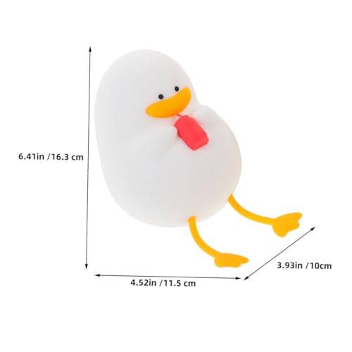 Lámpara de noche pato de silicona pequeña LED recargable miniatura 2